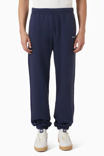 Serif Logo Sweatpants in Cotton
