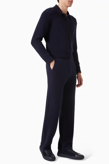 S Logo Pants in Cashmere-blend
