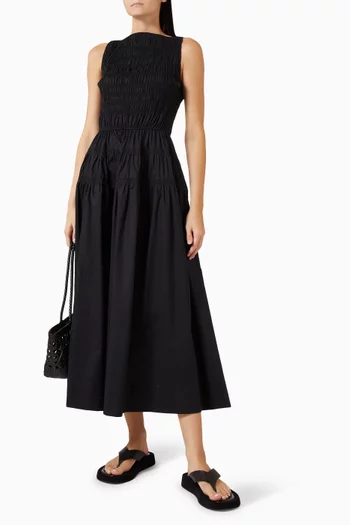 Melie Smocked Dress in Organic Cotton