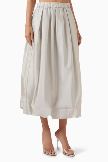 Midi Skirt in Silk-blend