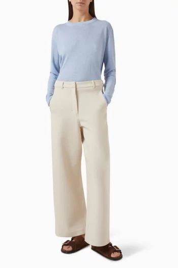 Crew-neck Sweater in Linen