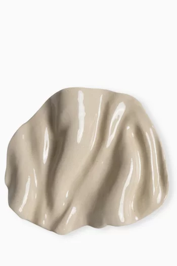 Unda Tray in Glazed Ceramic