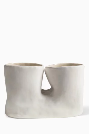 Tilia Double-sided Vase in Ceramic