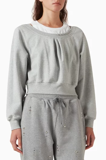 Embellished Layer Top in Cotton