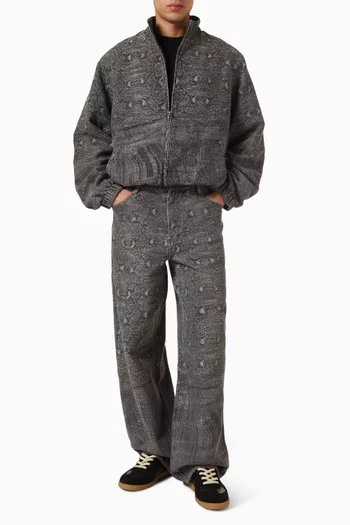 Oversized Snake Jeans in Denim