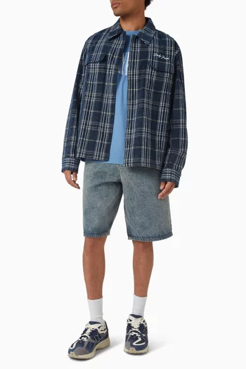 Chenille Check Shirt in Cotton