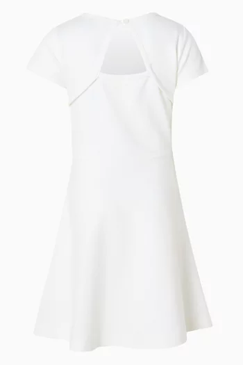 Logo Skater Dress in Viscose-blend