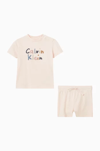 Logo T-shirt & Shorts Set