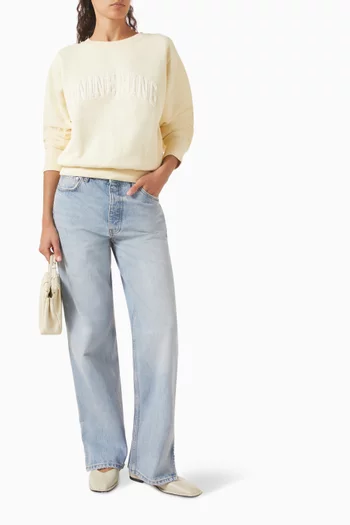 Harry Shrunken Sweatshirt in Cotton-fleece