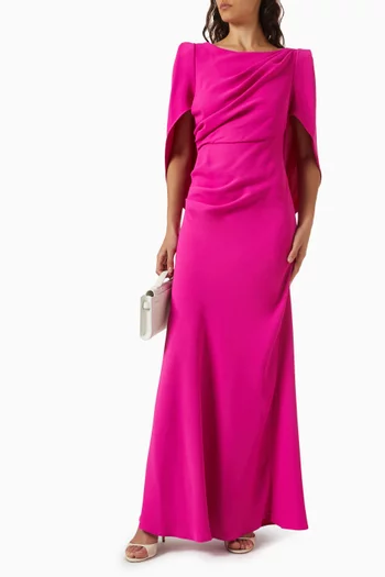 Lace-back Maxi Dress
