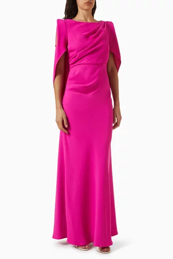 Lace-back Maxi Dress