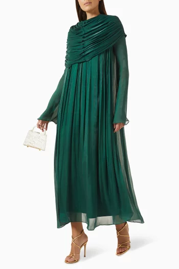 Draped Bodice Maxi Dress