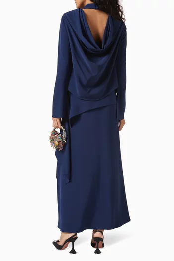 Ruffled Skirt Maxi Dress