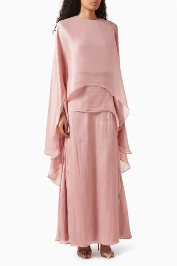 Cape Top & Skirt Set