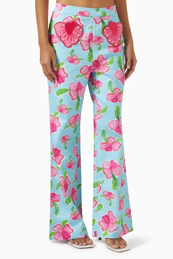 Orchids Embellished Pants