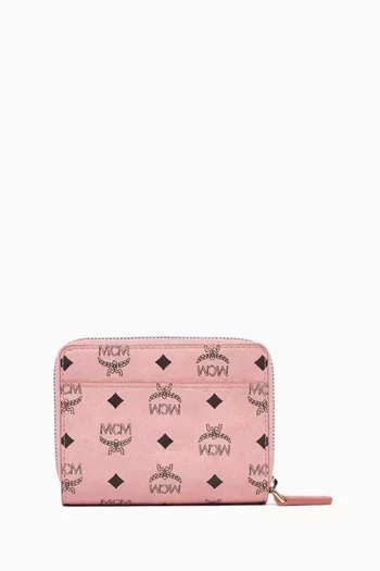 Small Aren Wallet in Visetos Canvas