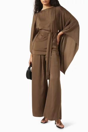 Belted Top & Pants Set