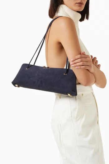 Leslie Medium Shoulder Bag in Suede