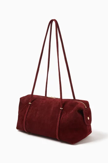 Small Faye Shoulder Bag in Suede