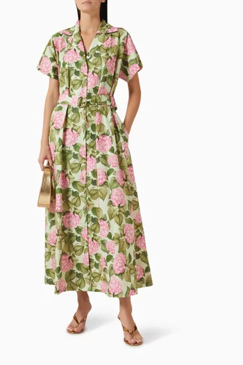 Sylvie Maxi Dress in Cotton-poplin