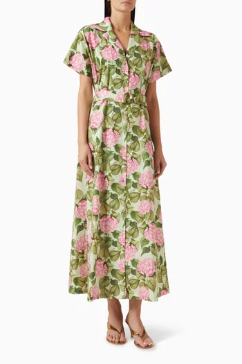 Sylvie Maxi Dress in Cotton-poplin