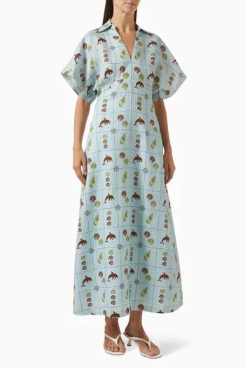 Jasmine Printed Maxi Dress