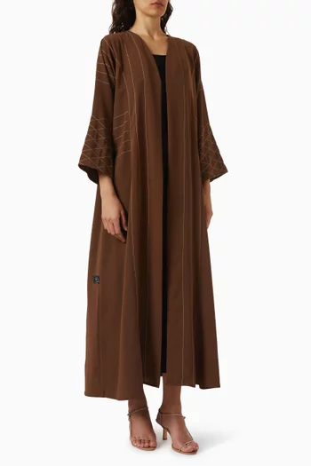 عباية مطرزة كريب