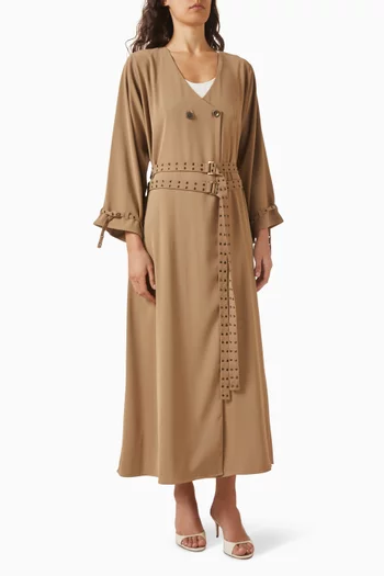 عباية بحزام كريب