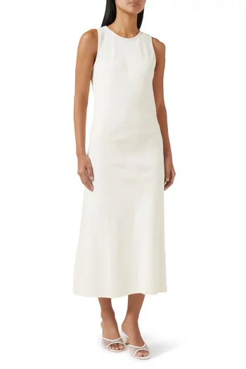 Lisbon Midi Dress in Ultra Featherweight Denim