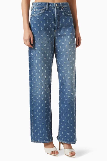 Logan Wide-leg Jeans in Featherweight Denim