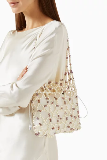 Jasmine Bead-embellished Shoulder Bag