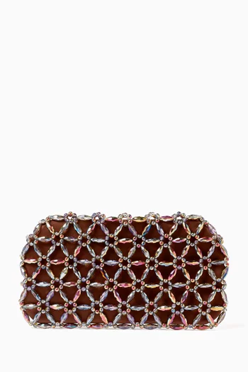 Large Tebea Beaded Clutch