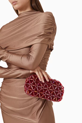 Small Tebea Beaded Clutch