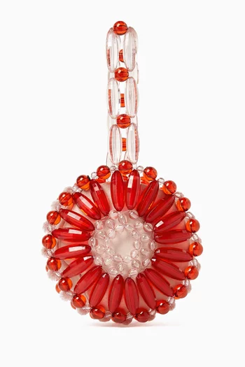 Mini Arya Bead-embellished Top-handle Bag