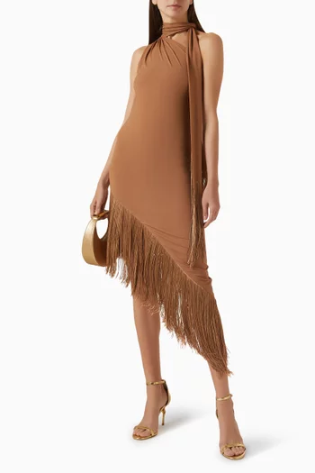 Siwa Scarf Fringe Dress
