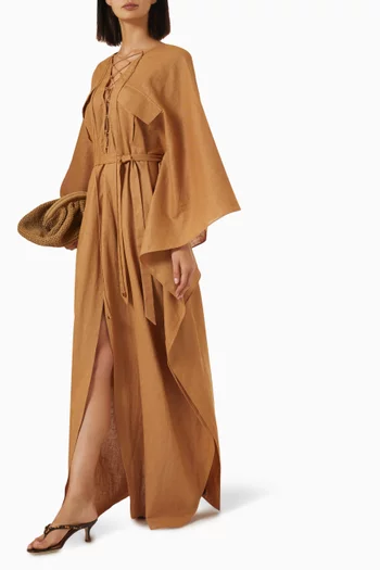 Mojave Kaftan in Linen