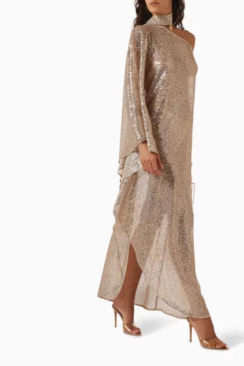Ubud Disco Sequin-embellished Maxi Dress