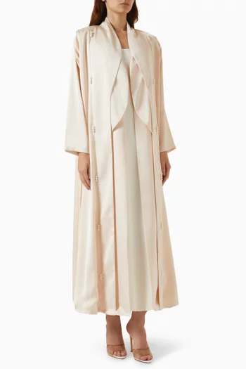 Classic Panel Abaya in Nada