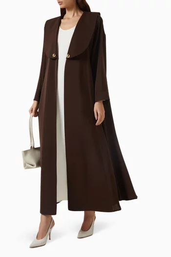 Lapel Abaya in Crepe