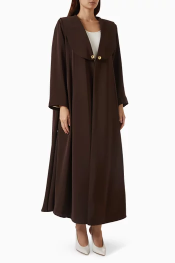 Lapel Abaya in Crepe