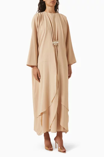 Tulip Hem Abaya in Crepe