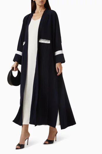 Embroidered Abaya in Crepe