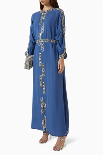 Chainlink Embellished Maxi Dress
