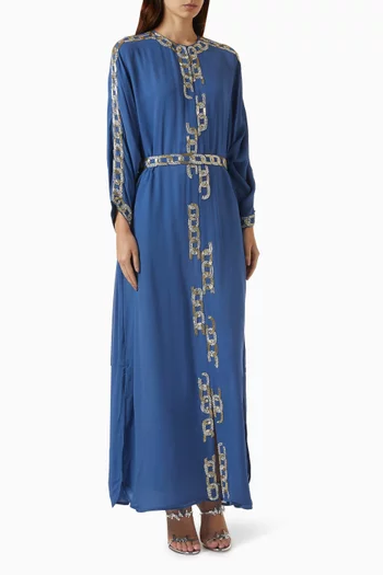 Chainlink Embellished Maxi Dress