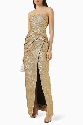 Ruched Strapless Dress