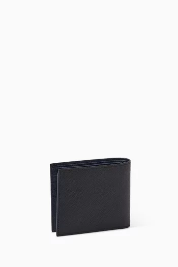 Logo Wallet in Saffiano Leather