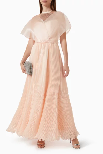 Embellished Gown in Organza