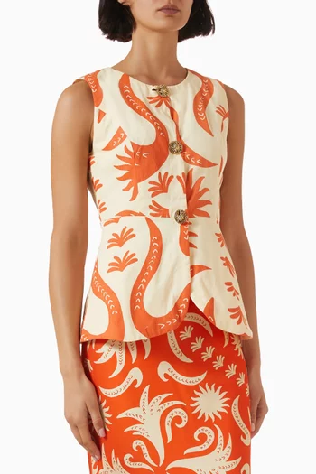 Cairo Sol Waistcoat in Cotton