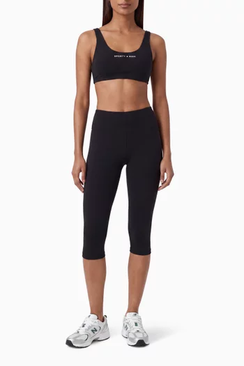 Bold Logo Sports Capri Leggings