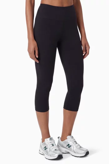 Bold Logo Sports Capri Leggings